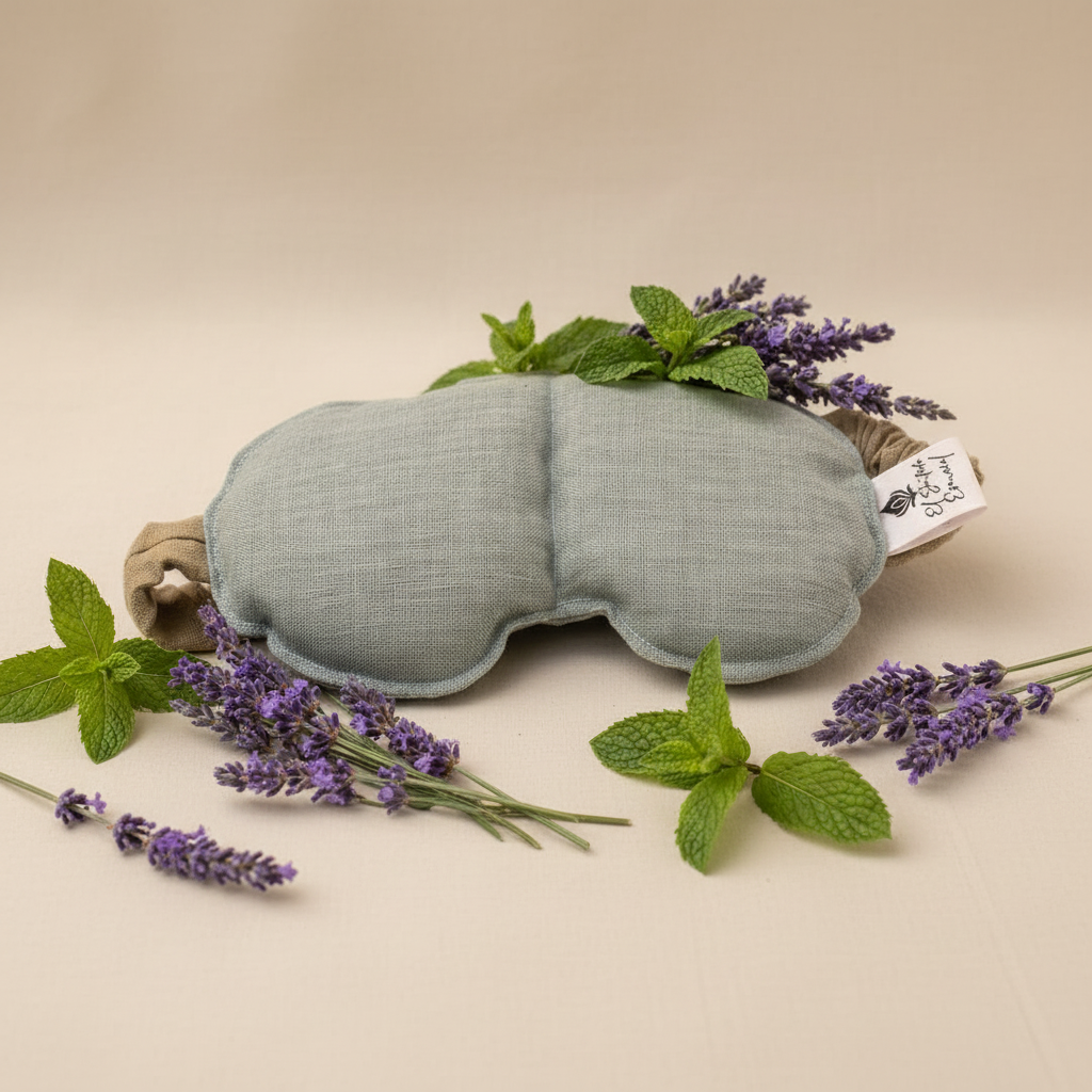Antifaz de semillas lavanda & menta (frío y calor)
