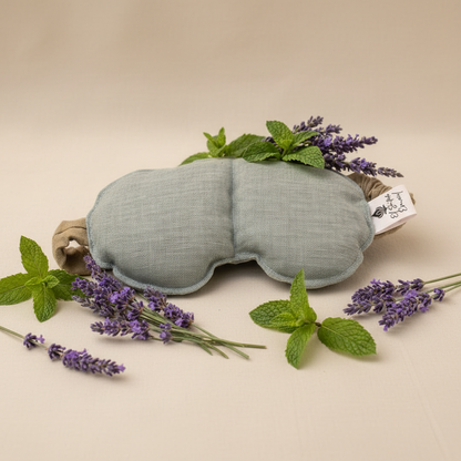 Antifaz de semillas lavanda & menta (frío y calor)